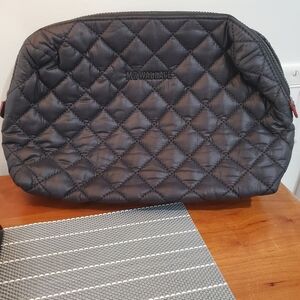 MZ Wallace Black Quilted Cosmetic Bag